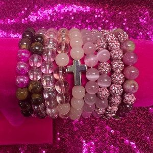 Men and Women beaded stackable bracelets